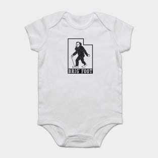 Brig' Foot in Utah (Black Outline) Baby Bodysuit